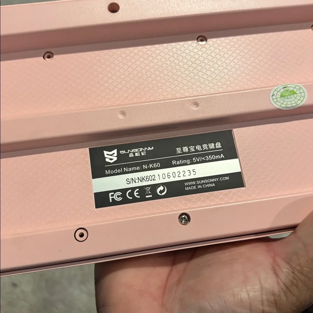 Pink Wired Mechanical Keyboard